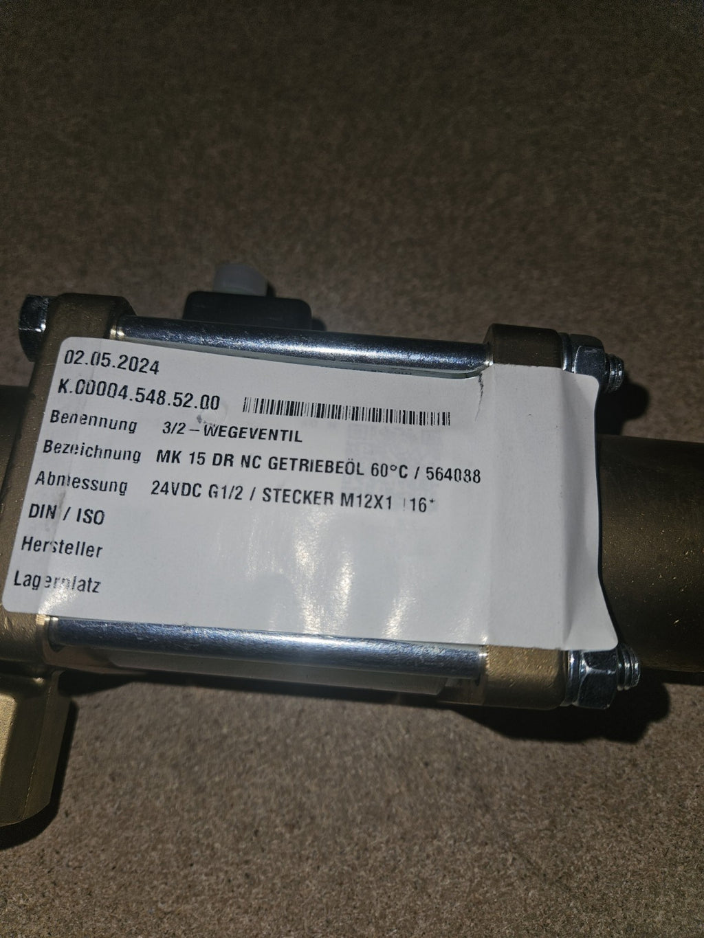 MÜLLER COAX 3/2-Wege coaxial Ventil 5-VMK 15 DR NC, 564088, G1/2",24VDC, New Neu