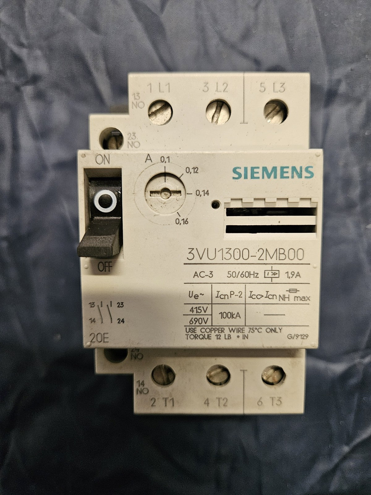 Siemens 3VU1300-2MB00  Leistungsschalter Industrial Switch 3VU1300-2MB00 Neu New