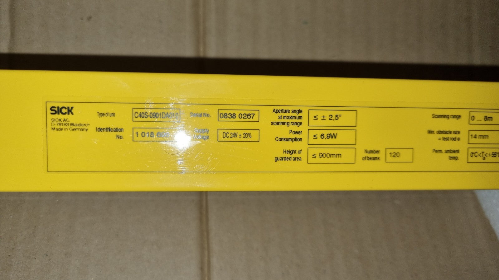 SICK C4000 LICHTVORHANG  C40S-0901DA010 + C40E-0901DB010 NEU/OVP
