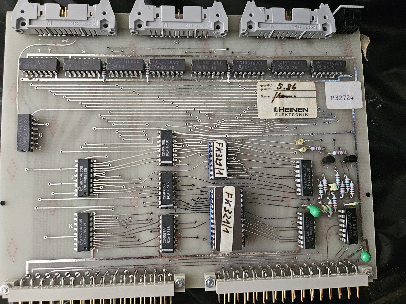 HEINEN Elektronik Platine, Karte 60778-7.4,  832.724, Neu/Ovp,  New In BOX NOS