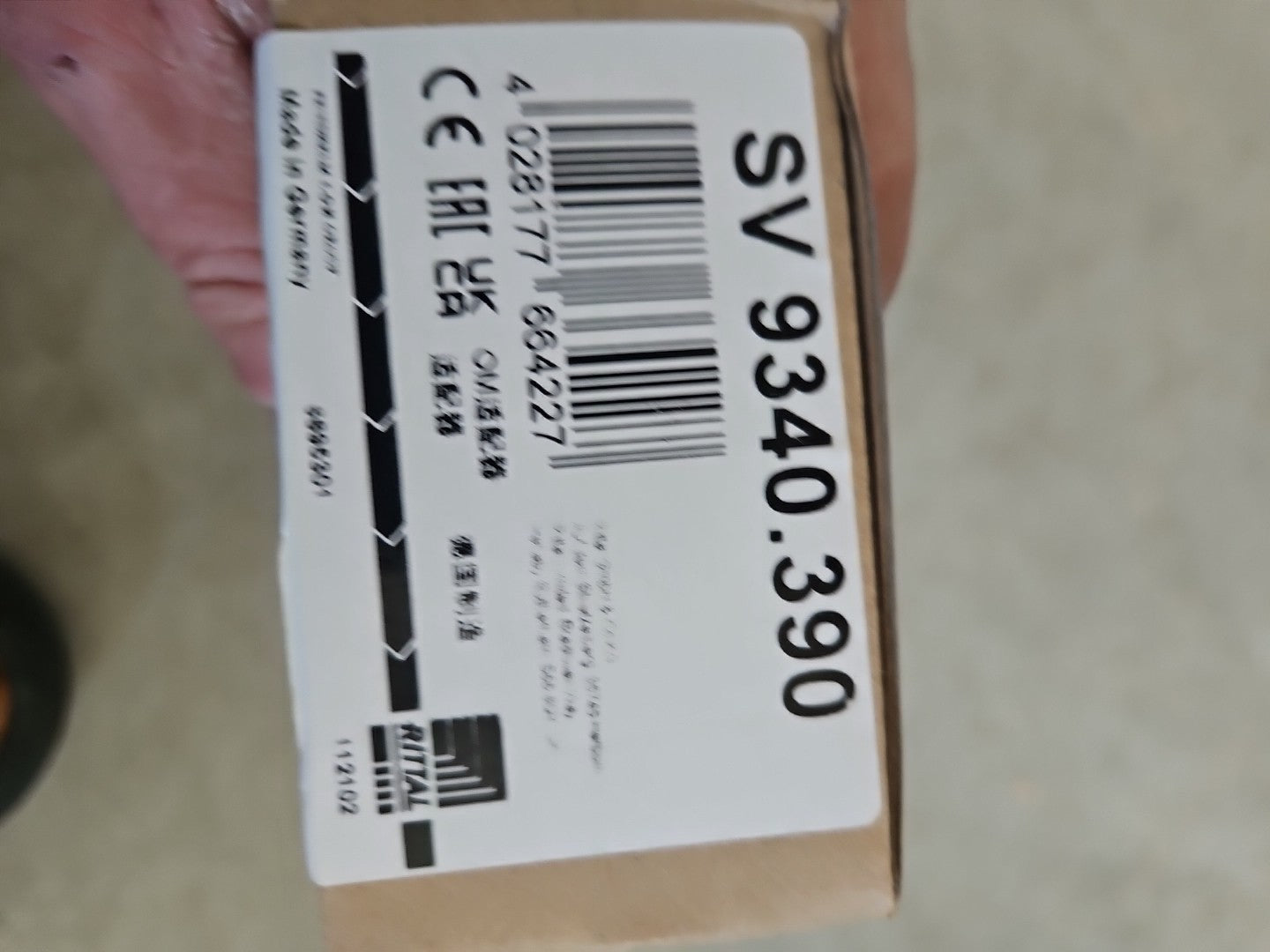 Rittal SV 9340.390 OM-Adapter mit AWG10 32A 3-polig Neu/ovp 6895301 112102 New