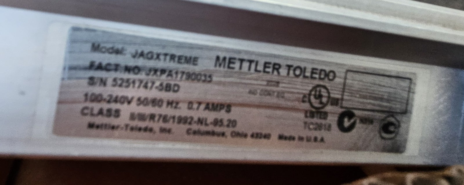 Mettler Toledo JAGXTREME JXPA1790035, 5251747-5BD New In Box, Neu/ovp Unused