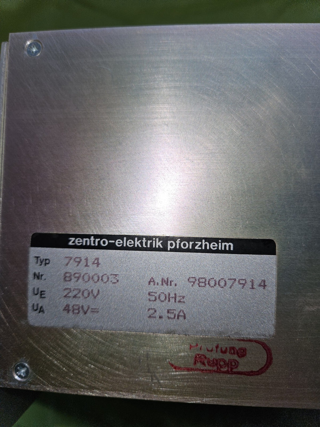 ZENTRO-ELEKTRIK Netzteil 7914, 98007914, 890003, 50Hz 2,5A 48V Neu, New, Unused