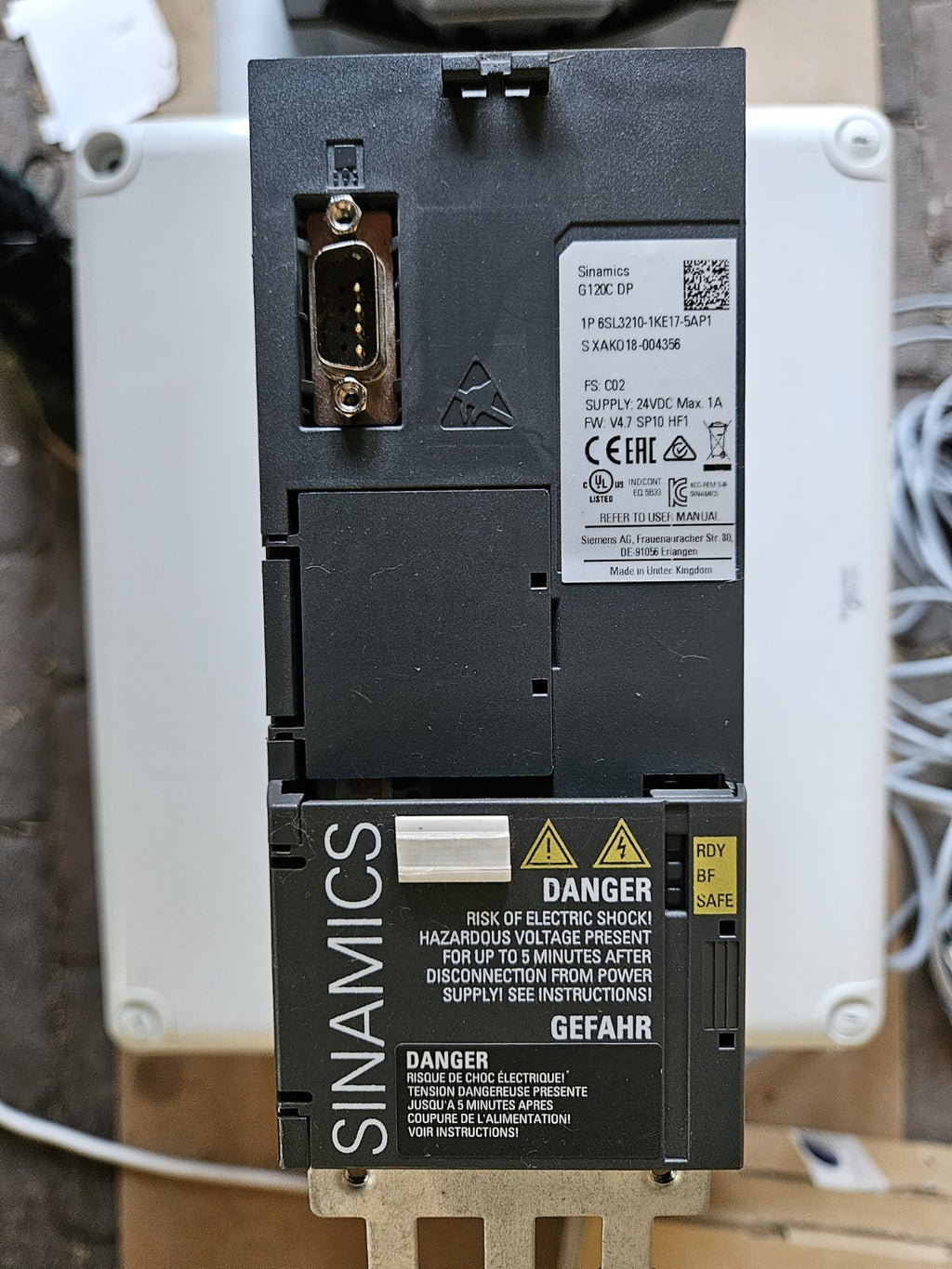 6SL3210-1KE17-5AP1  SIEMENS  SINAMICS G120C Inverter 3kW  Used + Tested, Working