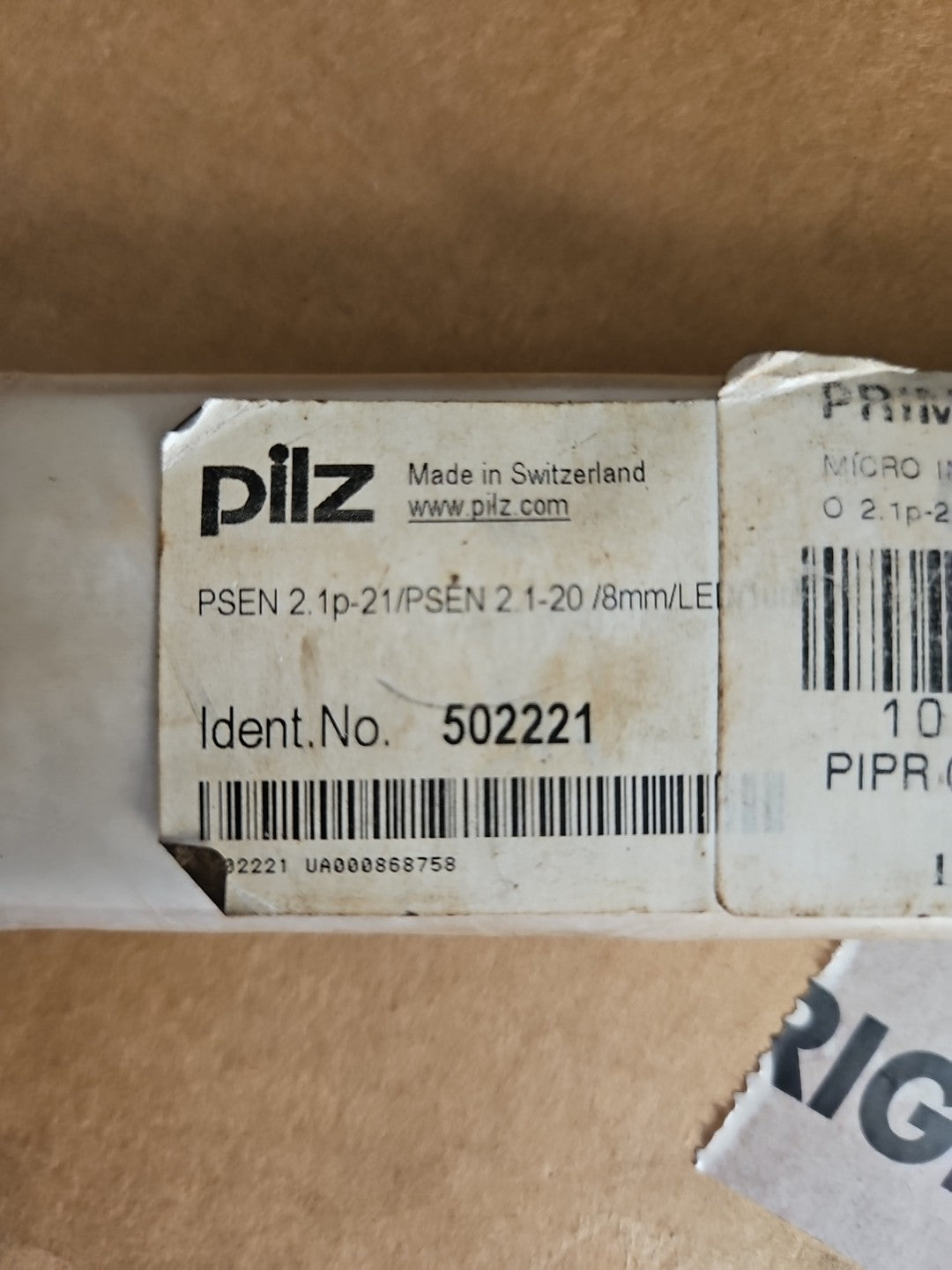 PILZ Sensor PSEN 2.1-P-21 /PSEN 2.1-20/8mm/LED/ 502221 Neu Ovp Nos Brandnew Seal