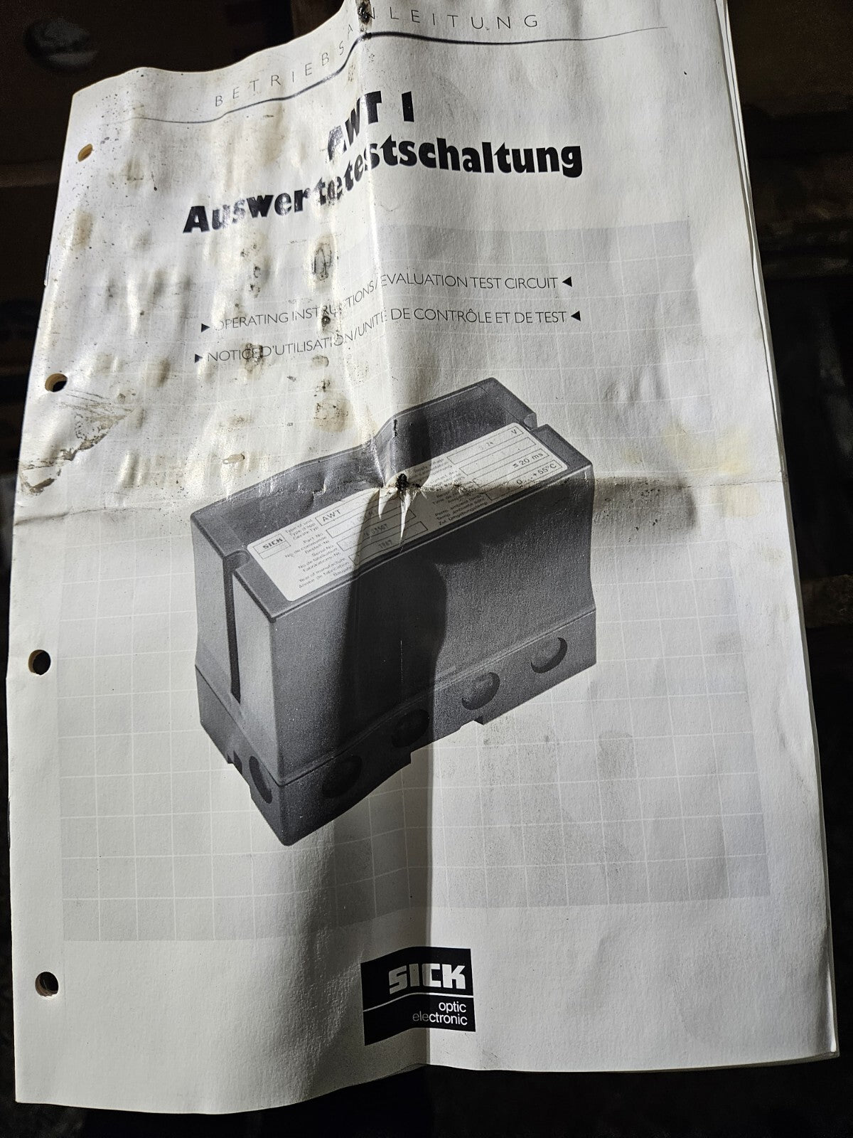 SICK AWT-1-11 / AWT111 Brandnew, Neu, Unbenutzt, New Old Stock Worldwide Shippin