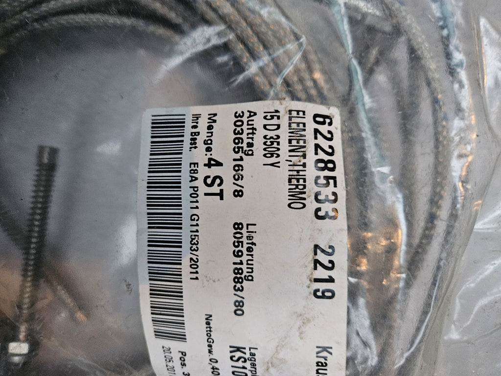 Krauss Maffei Thermoelement 15 D 3506Y thermocoupler 6228533,15D3506Y New Unused
