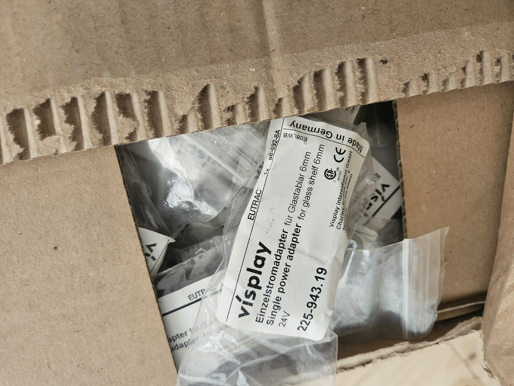 EUTRAC 98-692-8A, VISPLAY 225-943.193 Stromschienenadapter, Neu/ovp Weiss