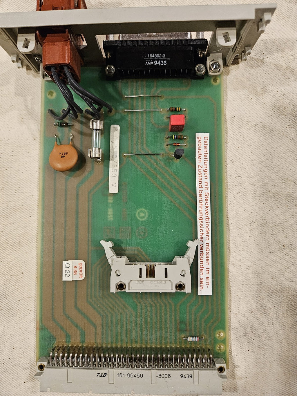 Krauss Maffei Industrial PCB Circuit Board 7204-6072 CO | Tested & Working