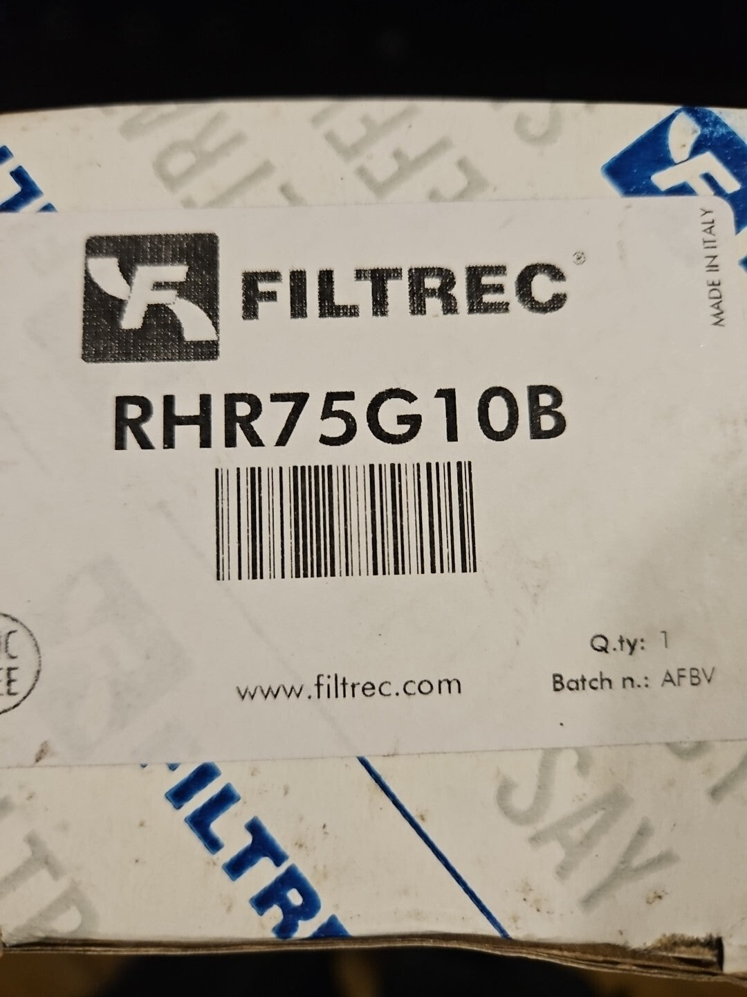 FILTREC FILTER ZX-RHR75G10B Hydraulic Filter, BRANDNEW in BOX, neu/ovp