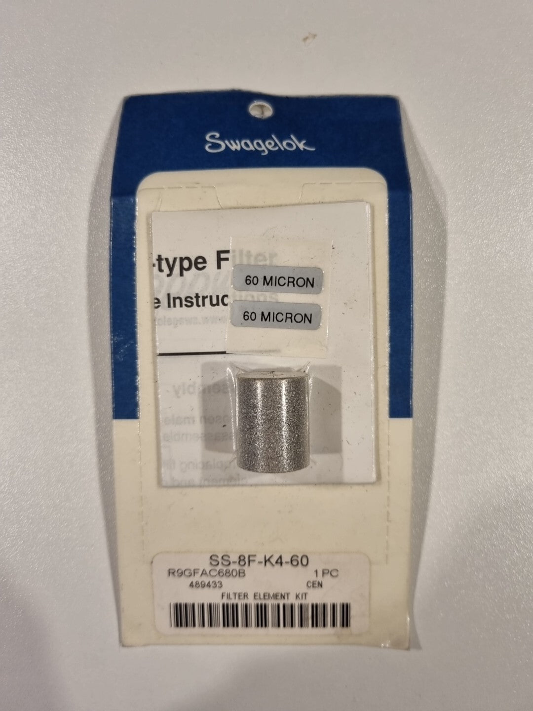 Swagelok SS-8F-K4-60 60 Micron Element Kit for 6F FNSP
