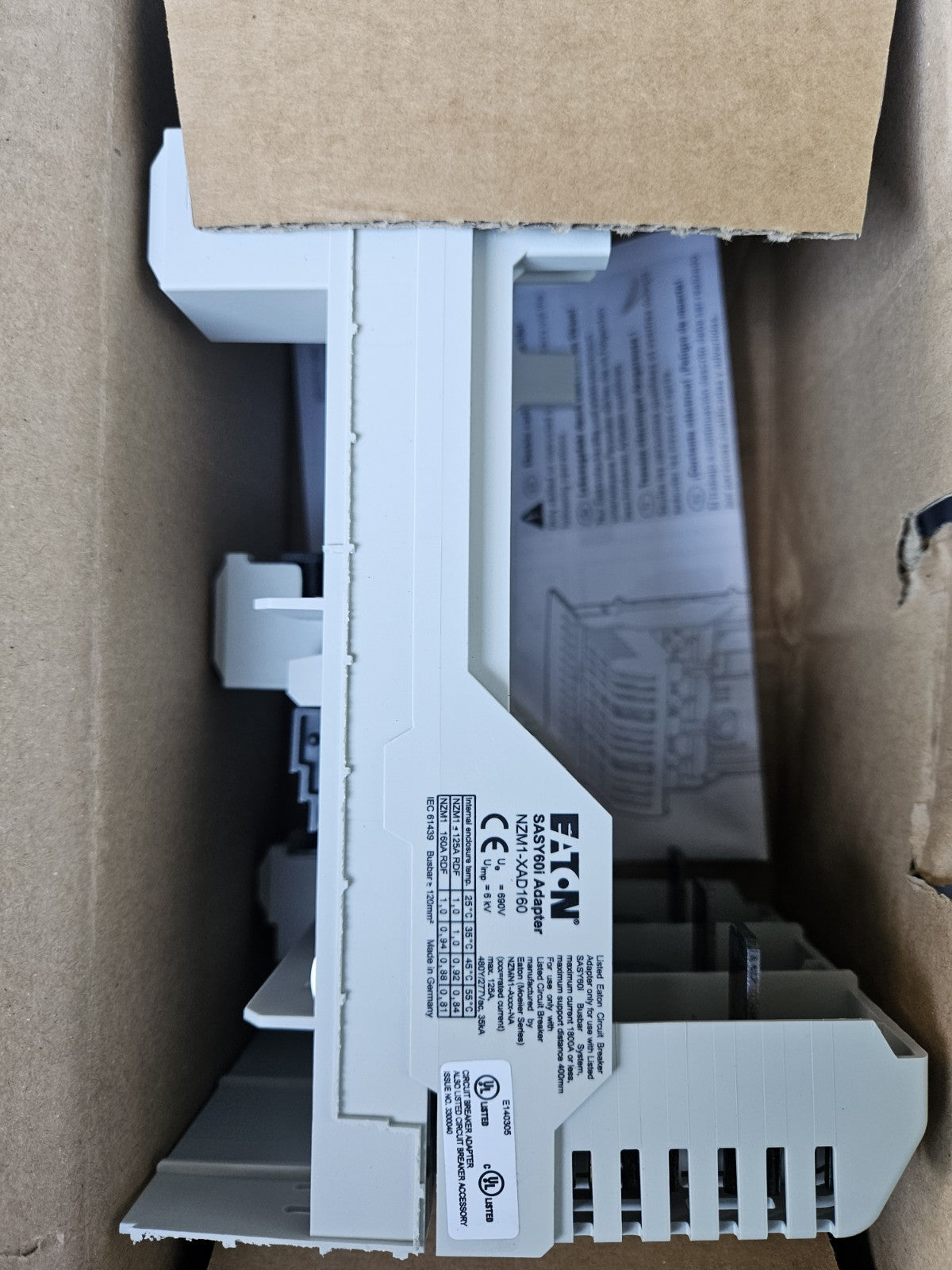Sammelschienenadapter für Leistungsschalter NZM1-XAD160 104554 Neu/ovp New 