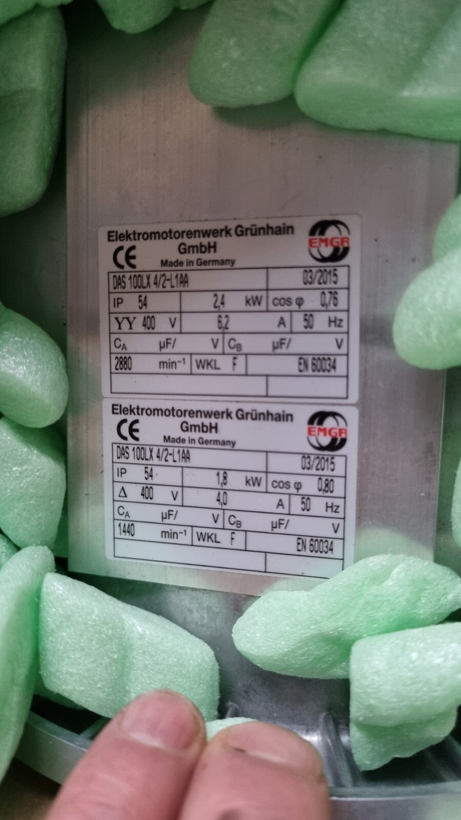Bügelsäge Sägemaschine Metallkappsäge KASTO EMGR MOTOR DAS100LX-4/2-L1AA neu