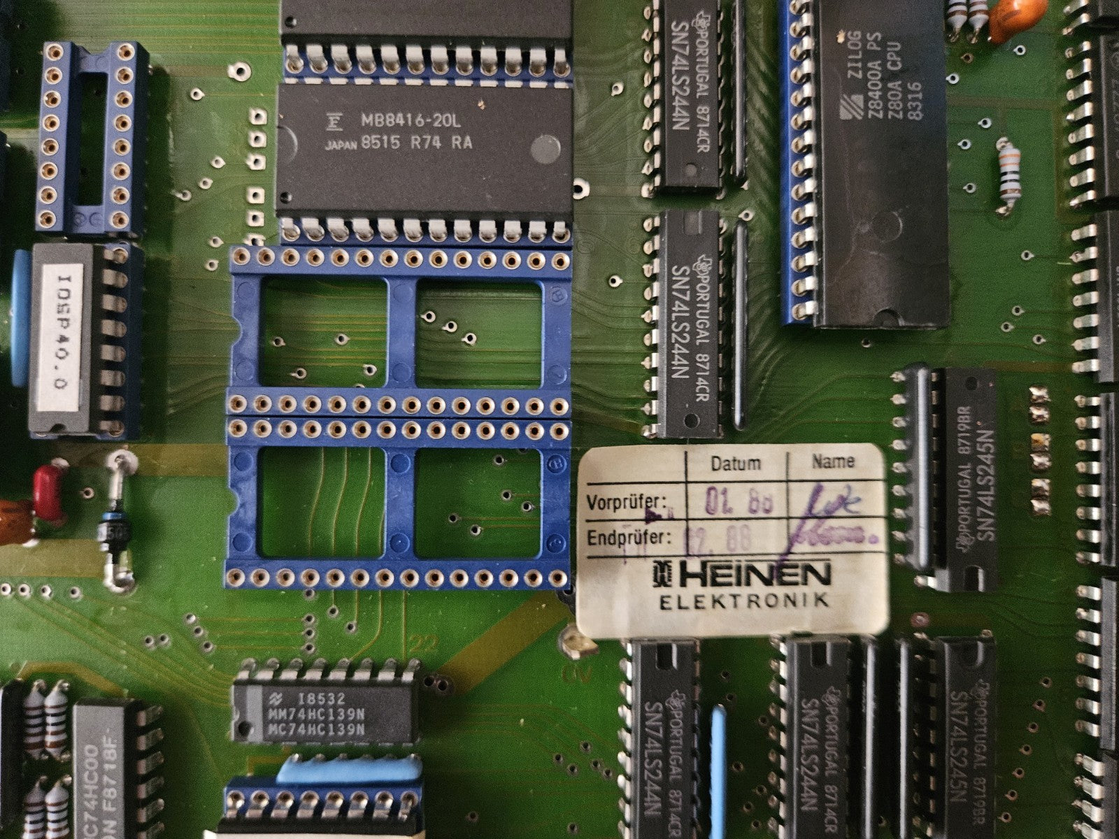 HEINEN CPU40 MB-A, A-B, K 1-8, 832.773, SN.116, Neu/Ovp,  New In BOX NOS Unused