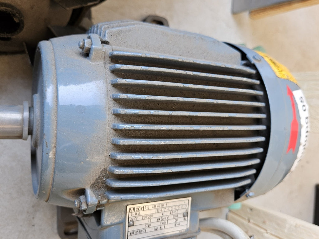 AEG AM 80NX2 Elektromotor 1,1kW, 220/380V Nr.47404660, Like New, Barely Used