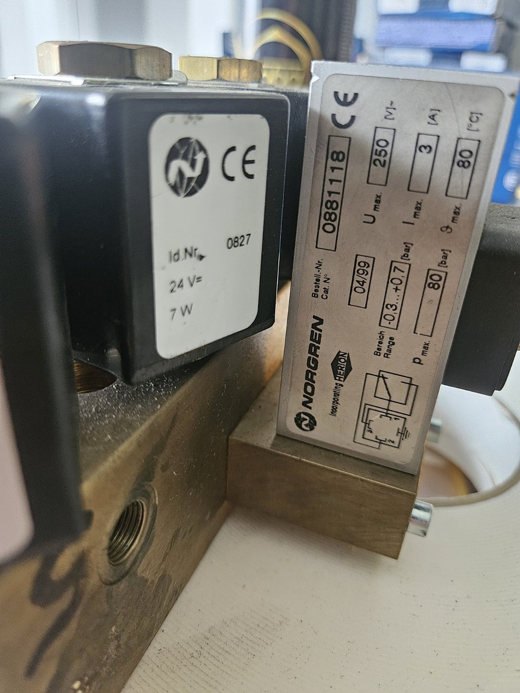 HERION 9521662 0827 024 00, TRUMPF ID: 135349, NORGREN 0881118, Neu New Unused
