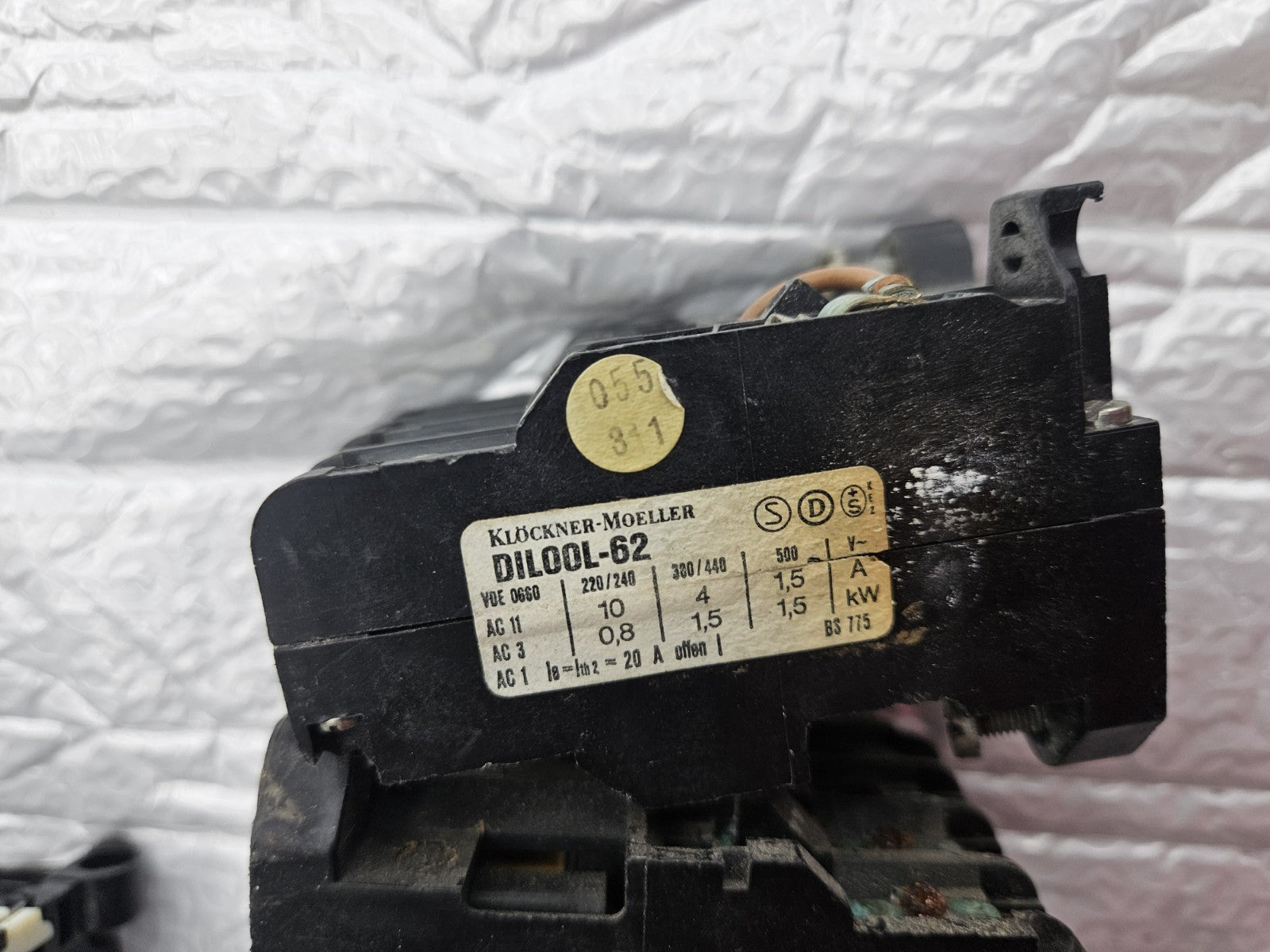 4 x Kloeckner Moeller DIL00L-62 Schütz contactor Used working