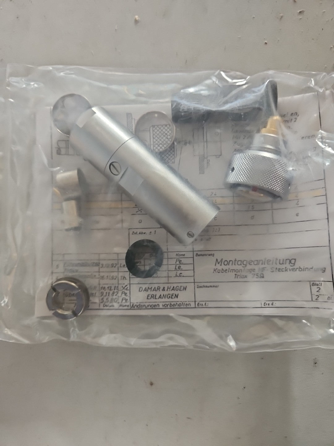 Damar & Hagen Triax 75Q, BNC Steck Buchse Koaxial Anschluss Neu/ovp, New In Box 