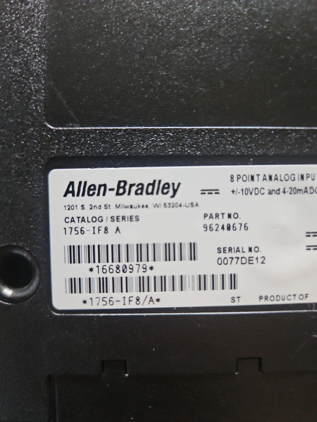 Allen Bradley 1756-IF8 SER. A Controllogix  1756-IF8/A Module, 96240676 new Neu
