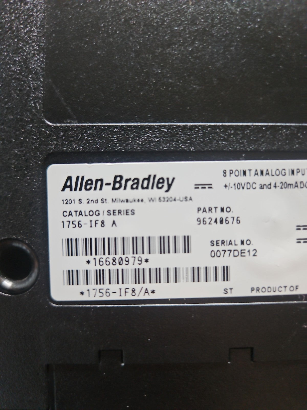 Allen Bradley 1756-IF8 SER. A Controllogix  1756-IF8/A Module, 96240676 new Neu