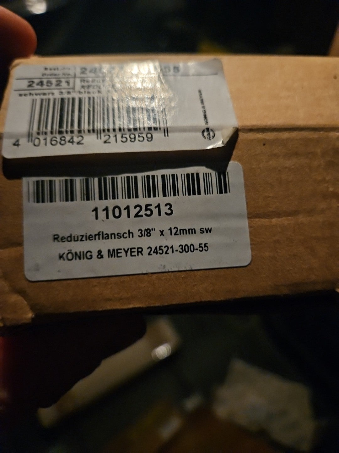 K&M 24521 Reduzierflansch 36 auf 25 mm Flansch Adapter Boxenstative 35 mm Neu!