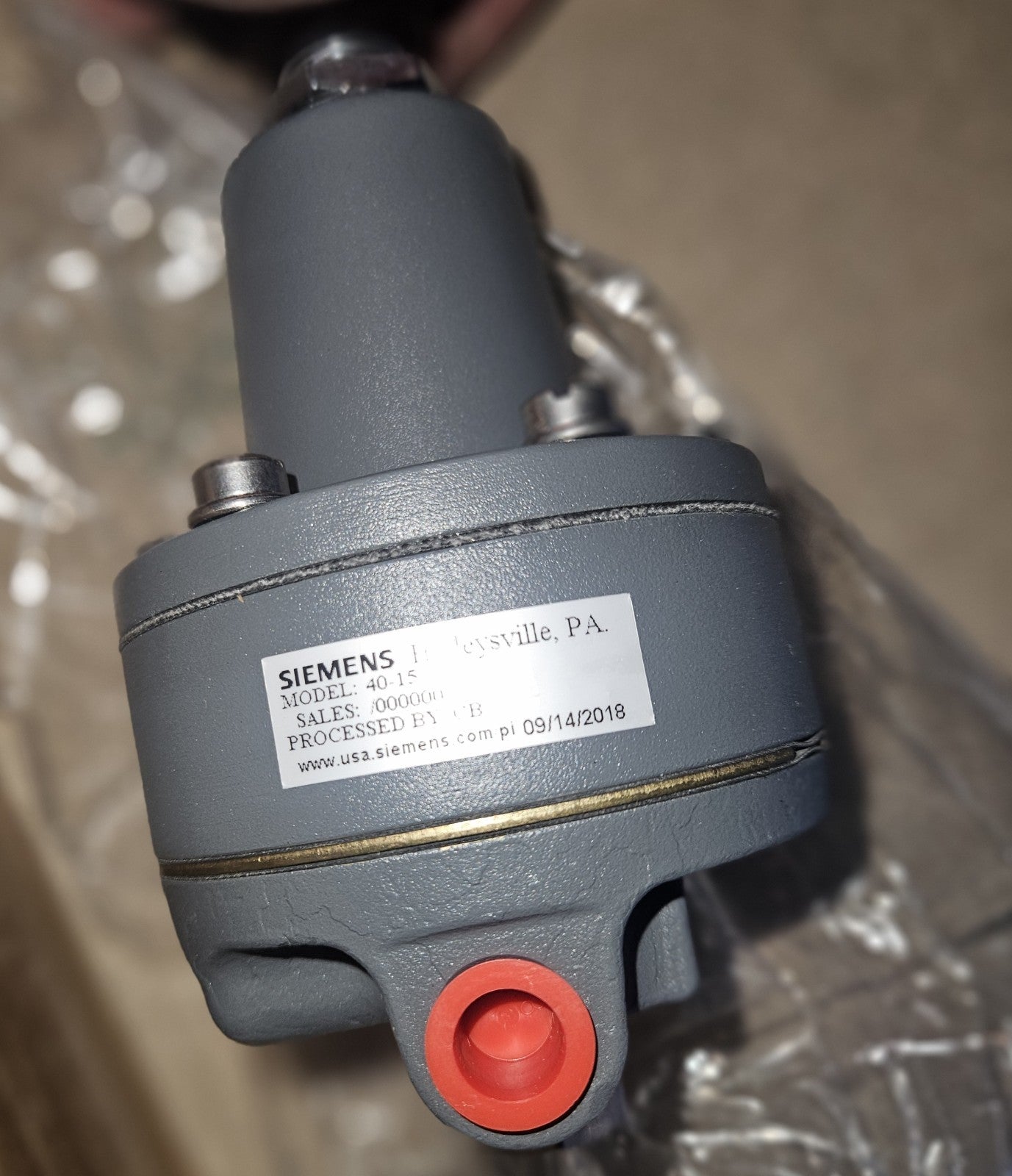 👀 NEW SIEMENS 0.5 - 15 PSIG PRESSURE REGULATOR 1/8" NPT MODEL 40-15