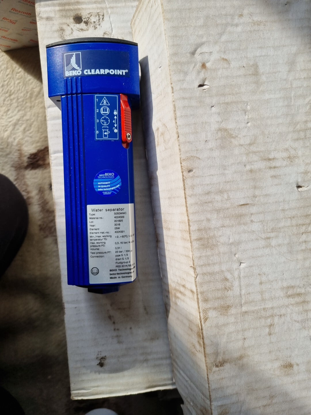 Beko Clearpoint  S050WWC Druckluft Filter -Wasserabscheider 4004329 neu,new/box