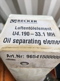 Org.Becker 96541500000 Luftentölelement für U4.165-250(AB INDEX E),U4.300 NEU