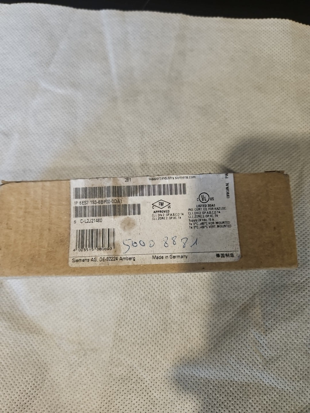  Siemens 6ES7193-6BP00-0DA1 SIMATIC ET 200SP 6ES7 1936BP000DA1 Neu/ovp New 