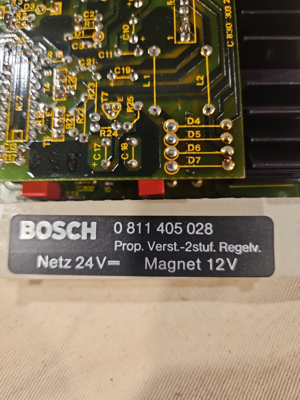 BOSCH 0 811 405 028, 0811405028,  Prop.Verst.-2stuf.Regelv, Used Tested, Krauss