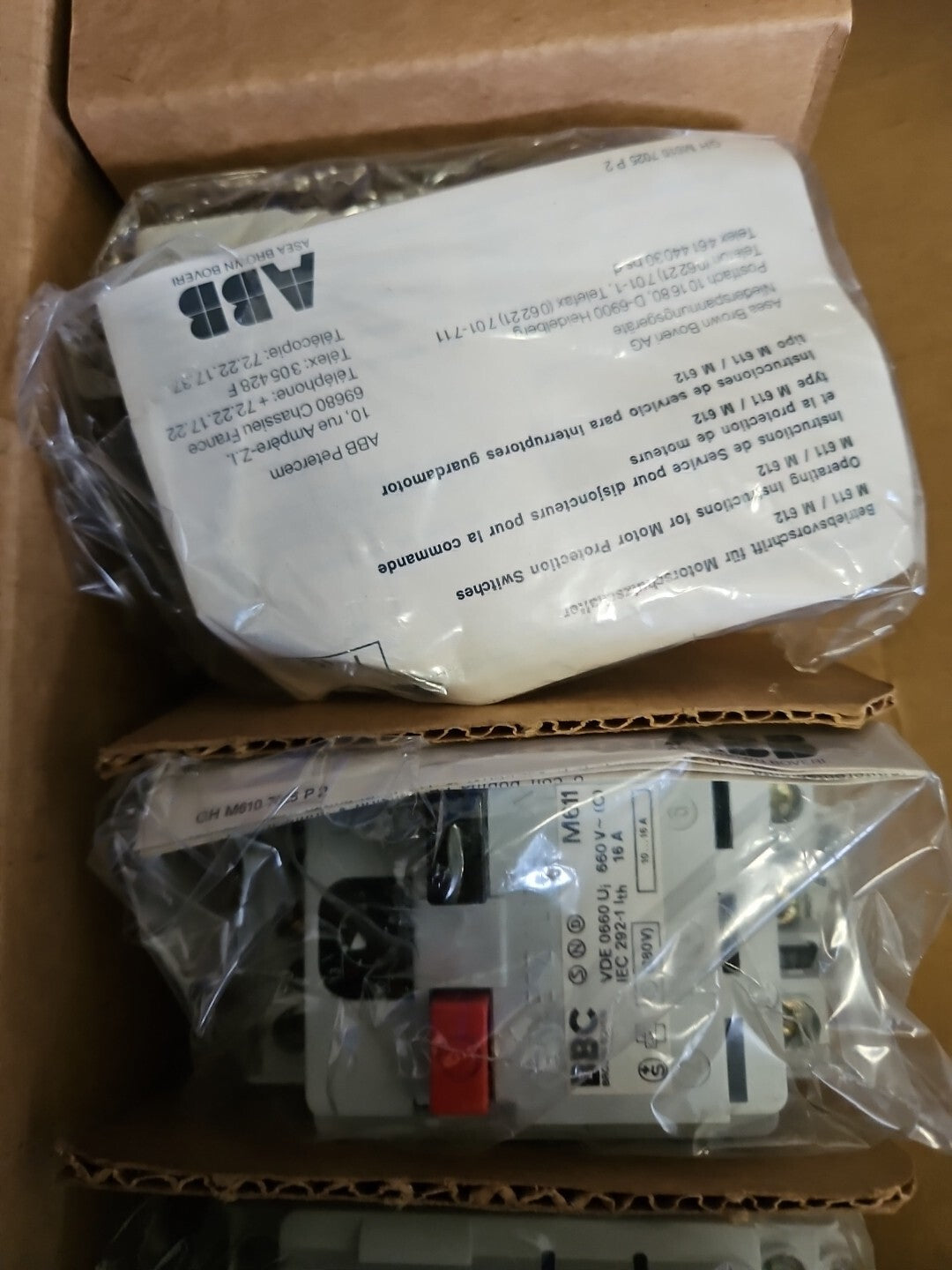 ABB/BBC M611 10 - 16A 380V Motorschutzschalter 16A, new,neu/ovp, Unused