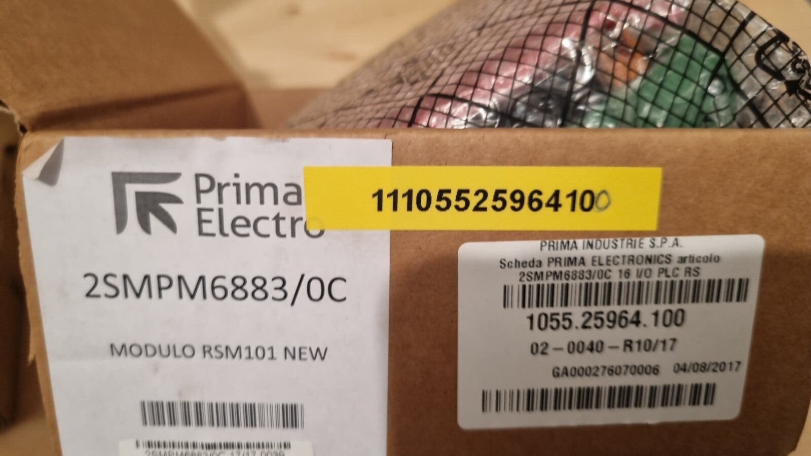 MODULO RSM101 Prima Industrie,2SMPM6883/0C, 1055.25964.100,02-0040-R10/17 new
