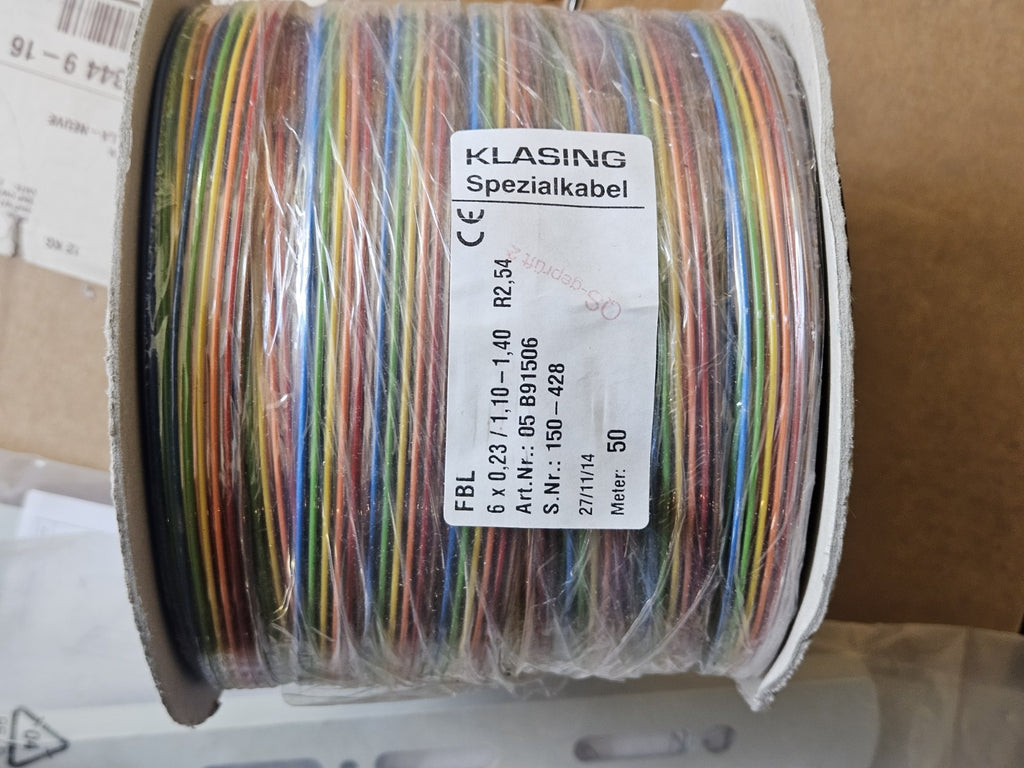 Klasing Spezialkabel FBL 6x0,23 / 1,10-1,40 Flachbandleitung Steuerleitung 50m