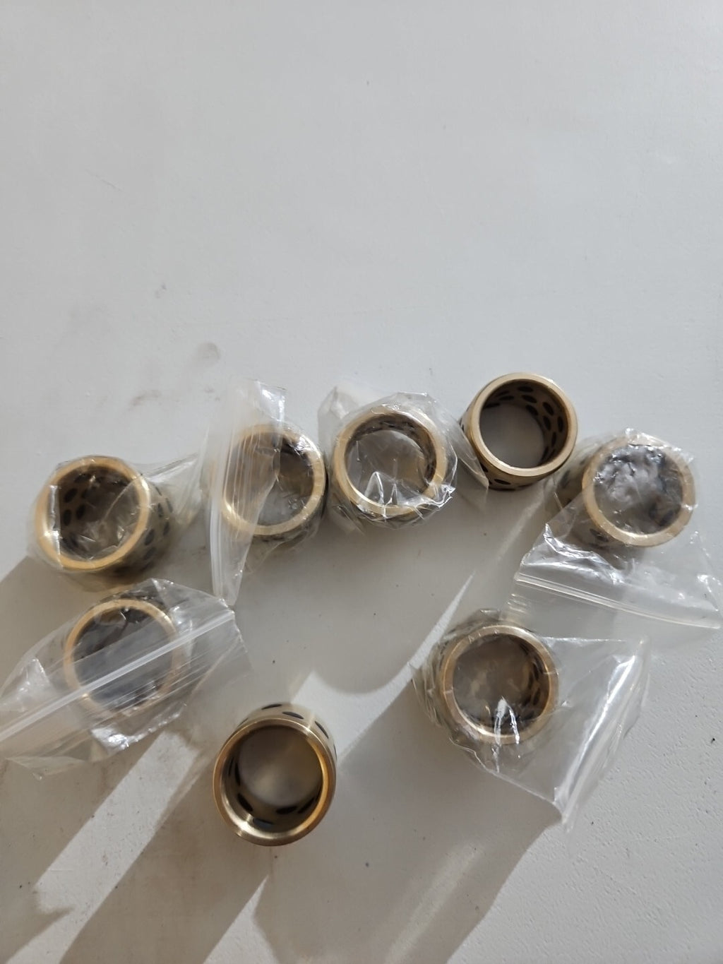 8x Graphit-Messing Gleitlager Selbstschmier Lager 25x20x25mm Buchsen Lagerbuchse