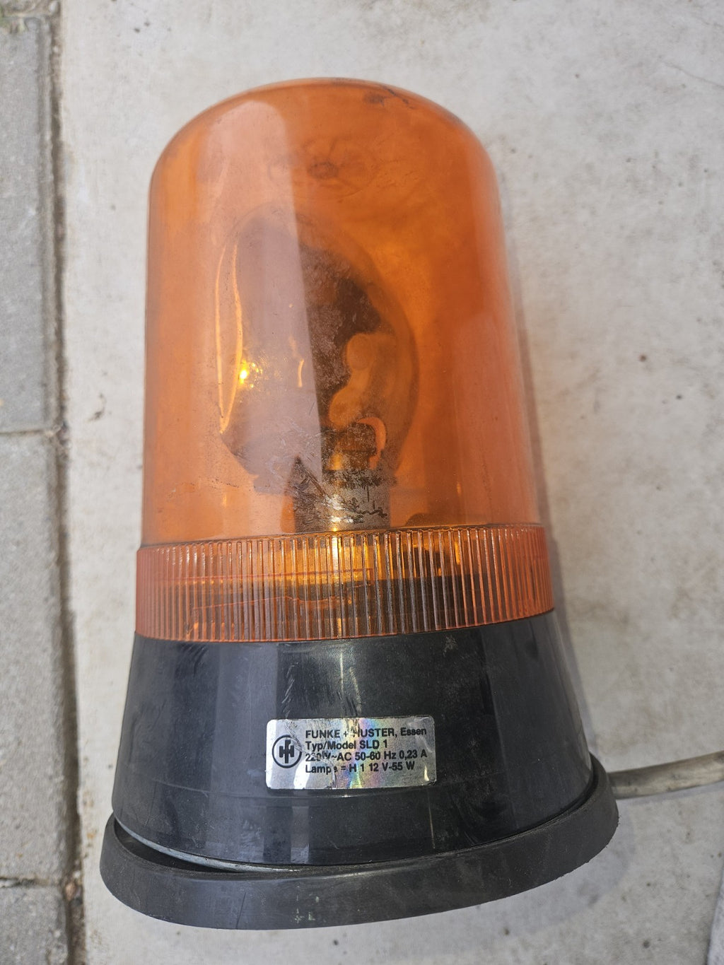 Funke + Huster SLD1, Drehspiegelleuchte 22200403,220V, 55W Used, Fully Working