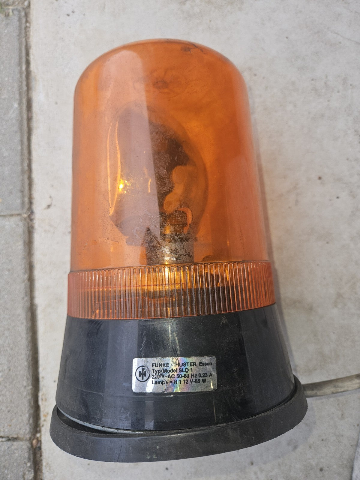 Funke + Huster SLD1, Drehspiegelleuchte 22200403,220V, 55W Used, Fully Working