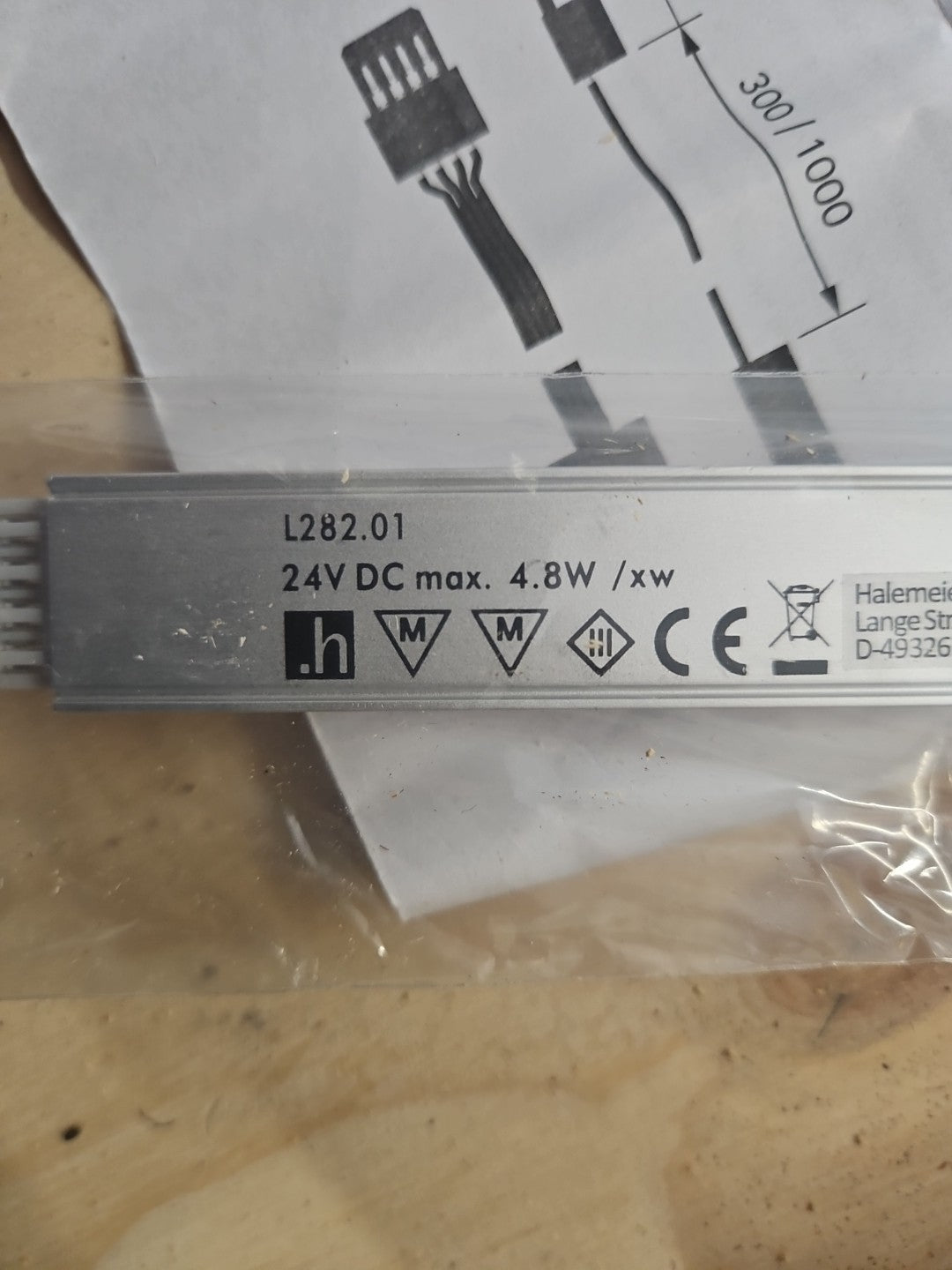 HALEMEIER LED L282.01 SuperStripe PLUS GOLD, Neu/Ovp New Unbenutzt Unused In Box