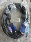 ACT  3-in-1 Connection KVM Cable M/M - PS/2 Mouse, Keyboard & VGA Cable (AK3163)