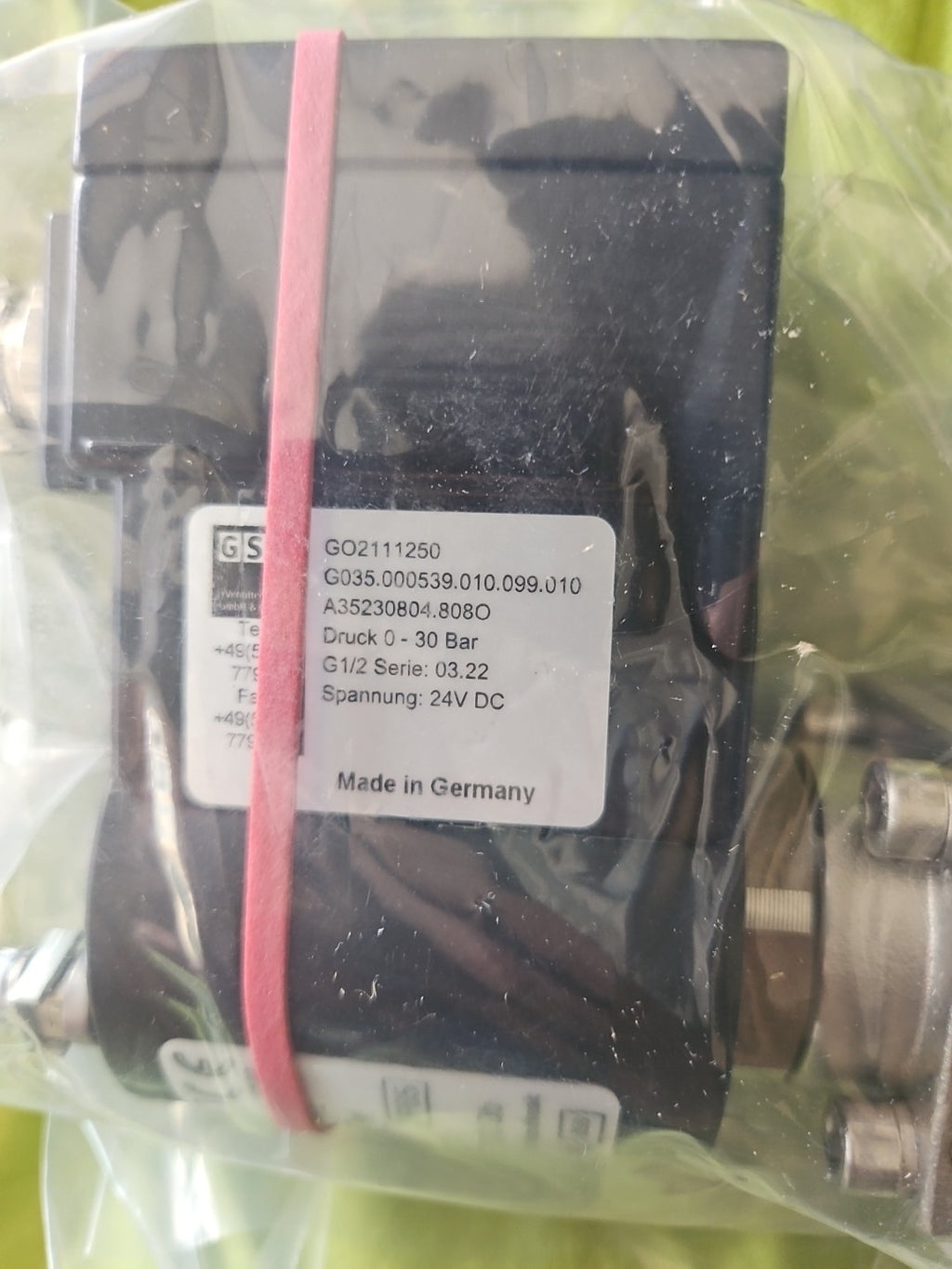 GSR-Magnetventil GO2111250G035.000539.010.099.010A35230804.8080 Neu/ovp,0-30