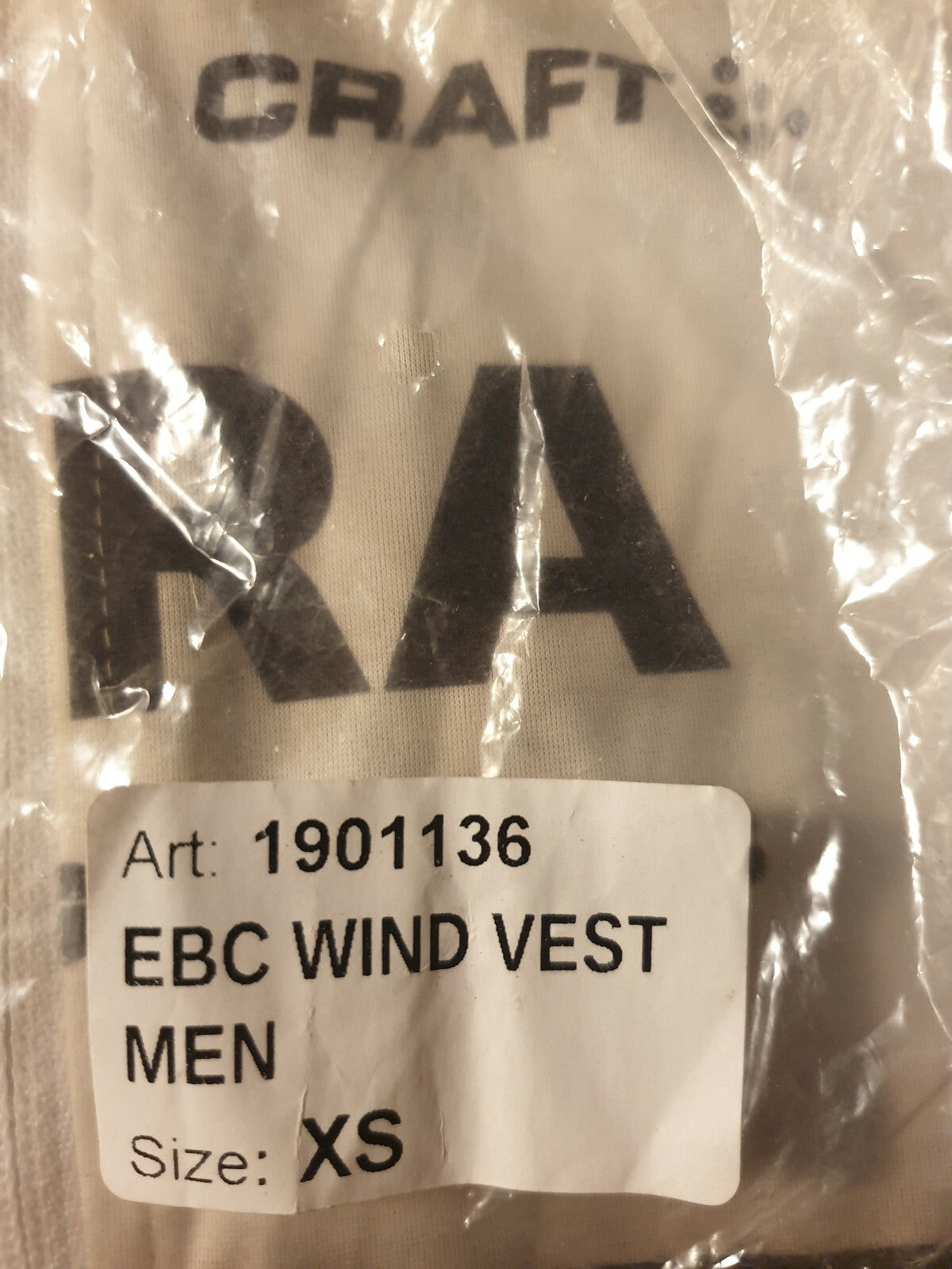 Rarität Craft Team Bora Argon18 Deutscher Meister aero Wind vest gr.XS