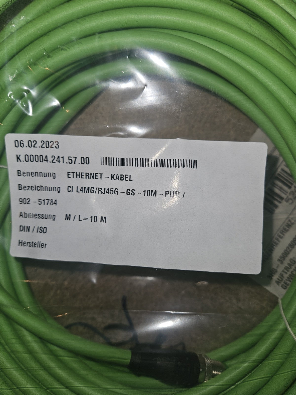 Sensopart Ethernet Cable CI L4MG/RJ45G-GS-10m-PUR, 902-51784,KUKA New Sealed Neu