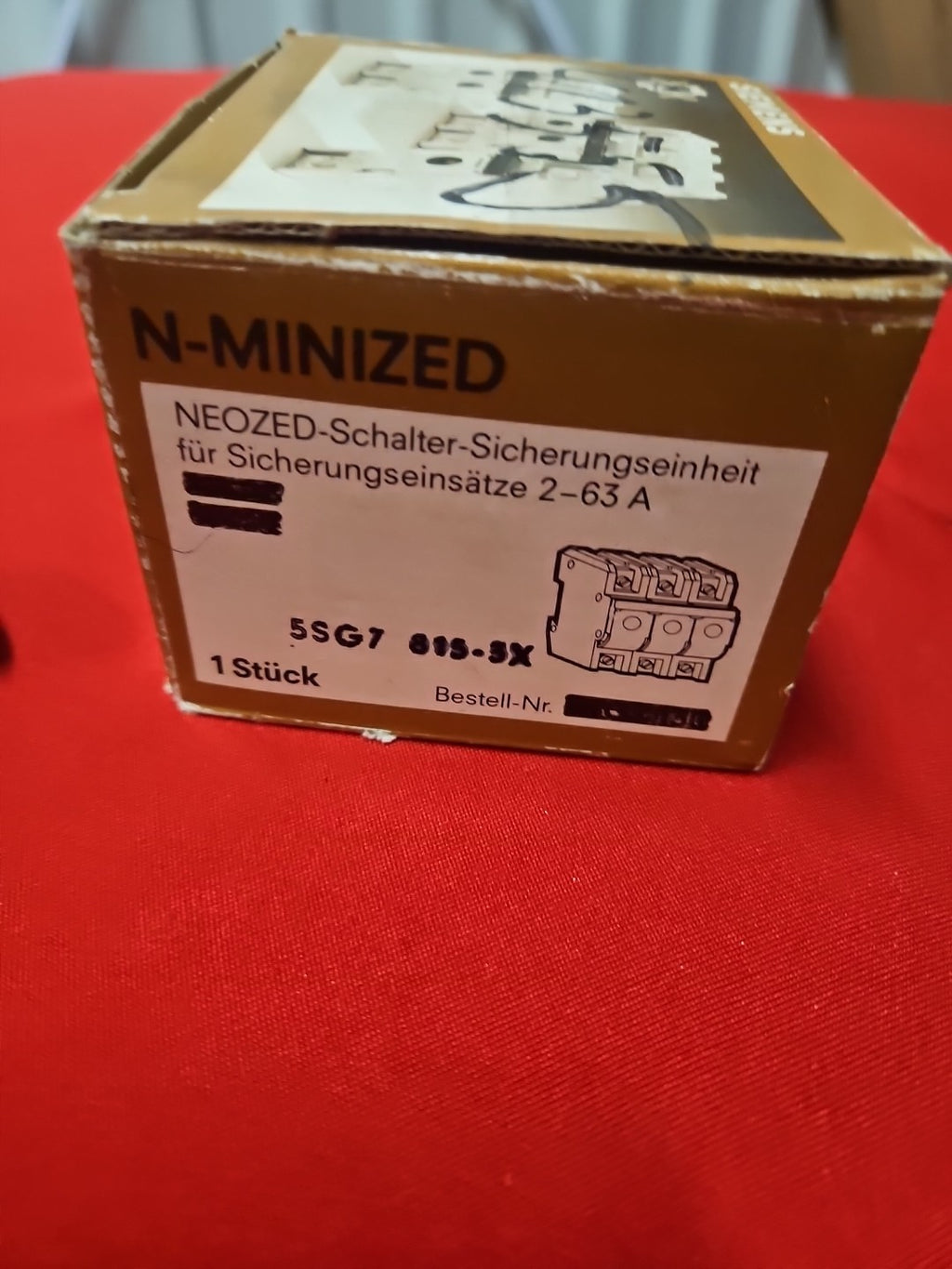 Siemens NEOZED 5SG7 815-3X Lasttrennschalter, 2-63A, 5SH5815-3X,neu/ovp New