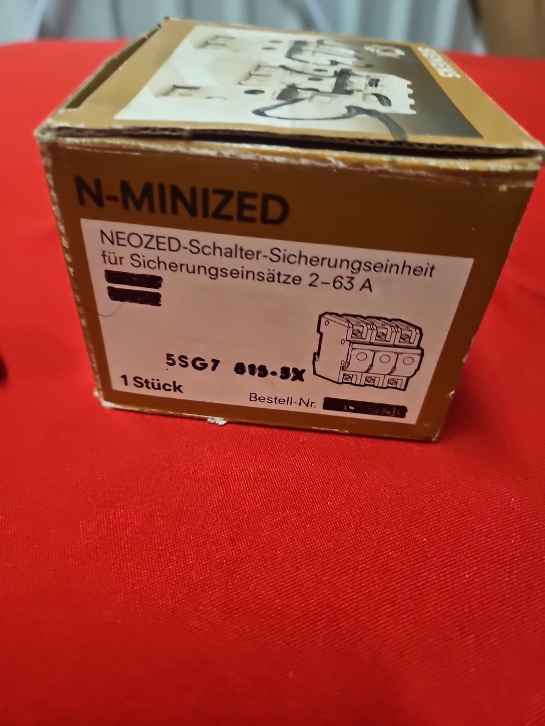 Siemens NEOZED 5SG7 815-3X Lasttrennschalter, 2-63A, 5SH5815-3X,neu/ovp New