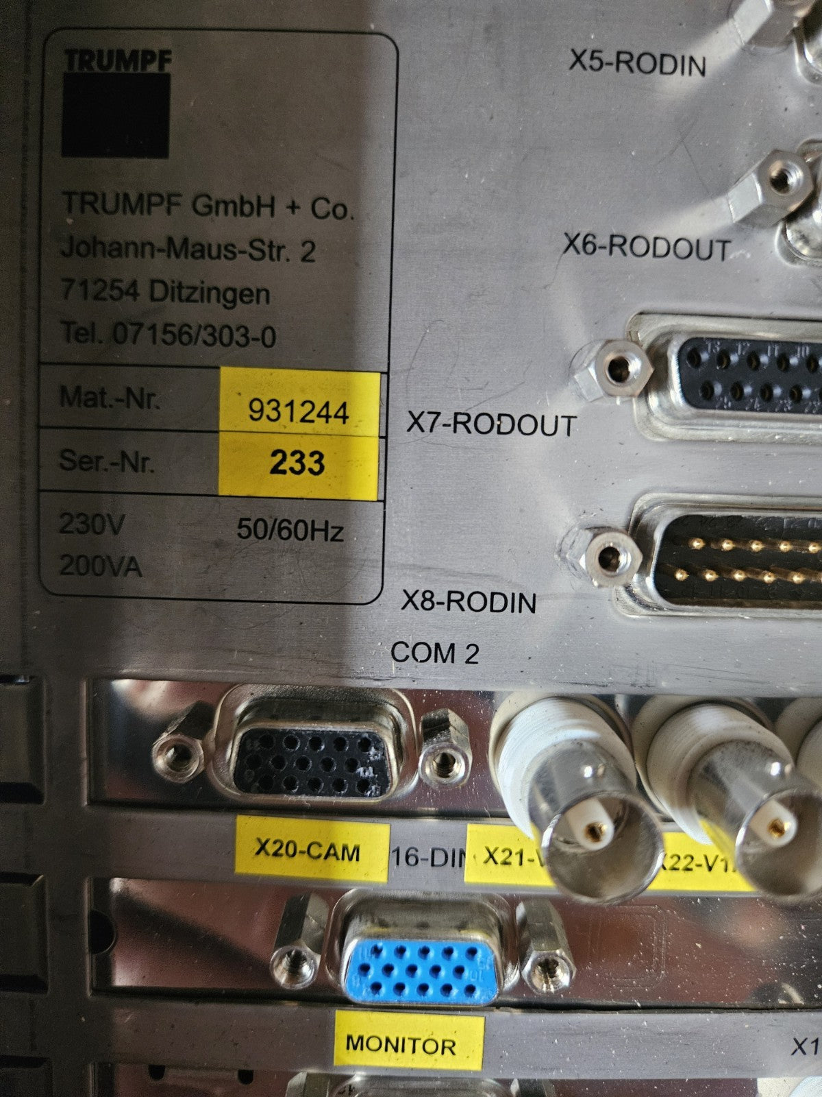 Trumpf Laser 931244 | TSD V1.9, Ser.Nr.233 Top ZUSTAND, tested, used, working