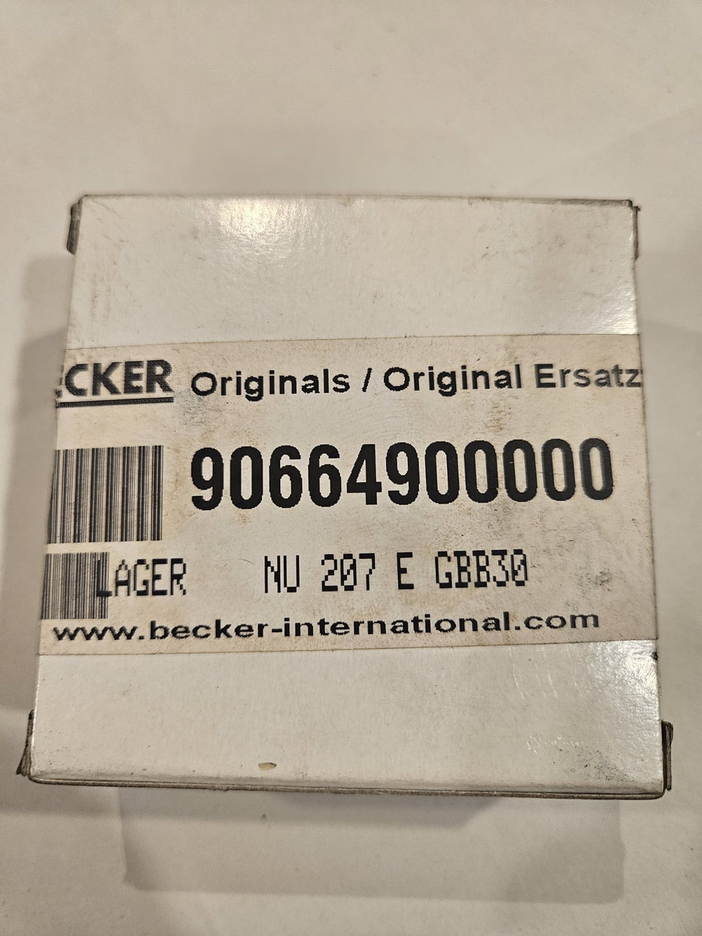 BECKER 90664900000,Lager NU 207 E GBB30 für TA250/TLF250/360/KLP1.240/CPV3 NEU