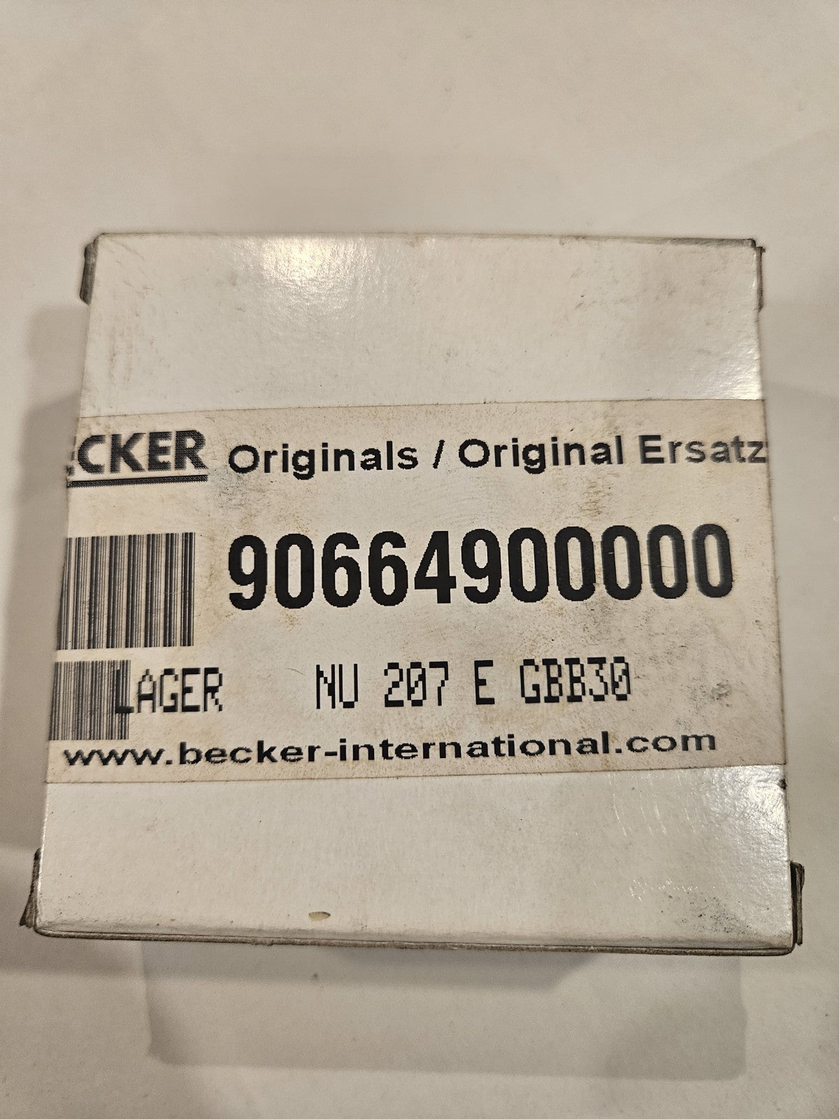 BECKER 90664900000,Lager NU 207 E GBB30 für TA250/TLF250/360/KLP1.240/CPV3 NEU