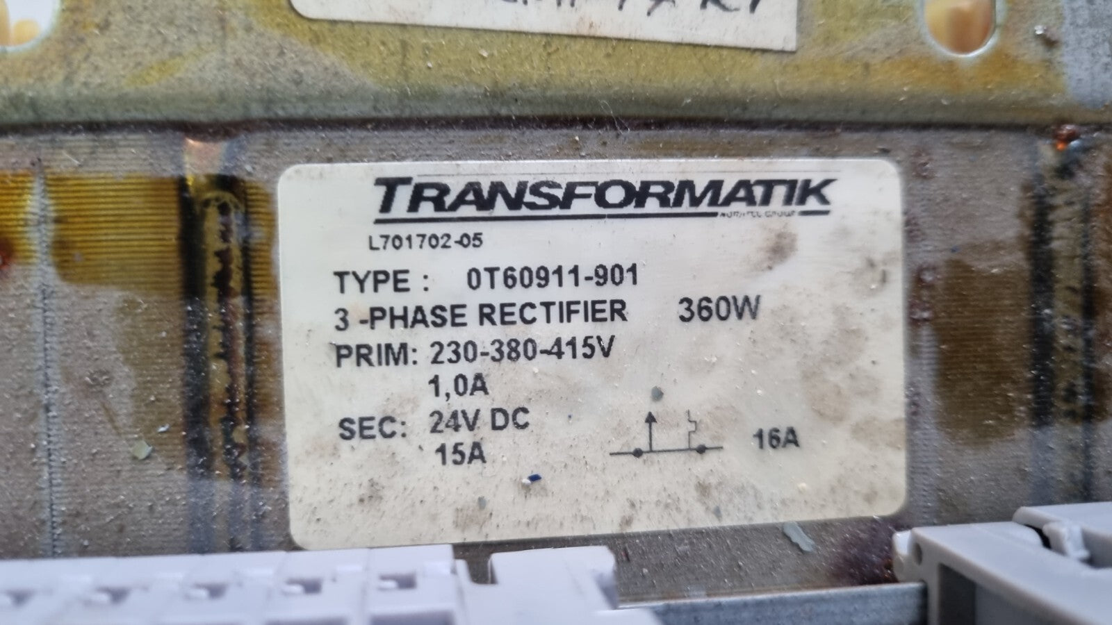 Transformatik Noratel Transformer Rectifier  0T60911-901, L701702-05 new old sto