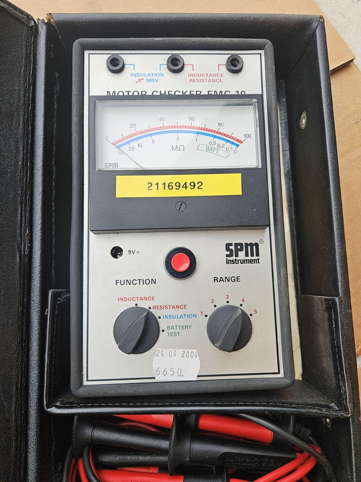 SPM INSTRUMENT Motor Checker EMC-10, Industrial Motor Tester, new Unused Neu/ovp