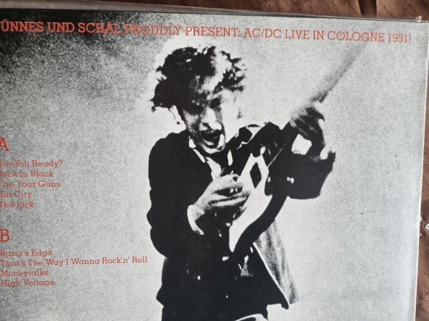 AC/DC "Made In Gernany" 1.Press 1991 Live in Cologne 1991 white/weiss, marble!