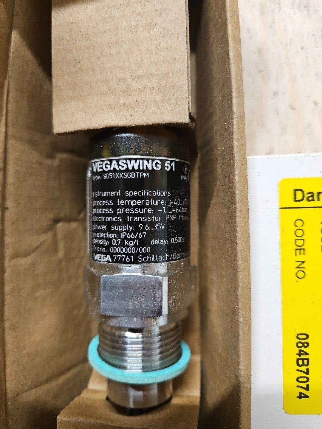 Vega Vegaswing 51 Flüssigkeitsgrenzschalter | SG51.XXSGBTPM New Unused Neu/ovp
